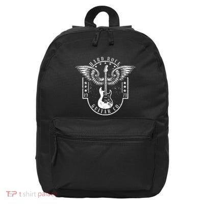 Hard Rock Guitar Co. Guitarist Rock And Roll Rocker Musician 16 in Basic Backpack