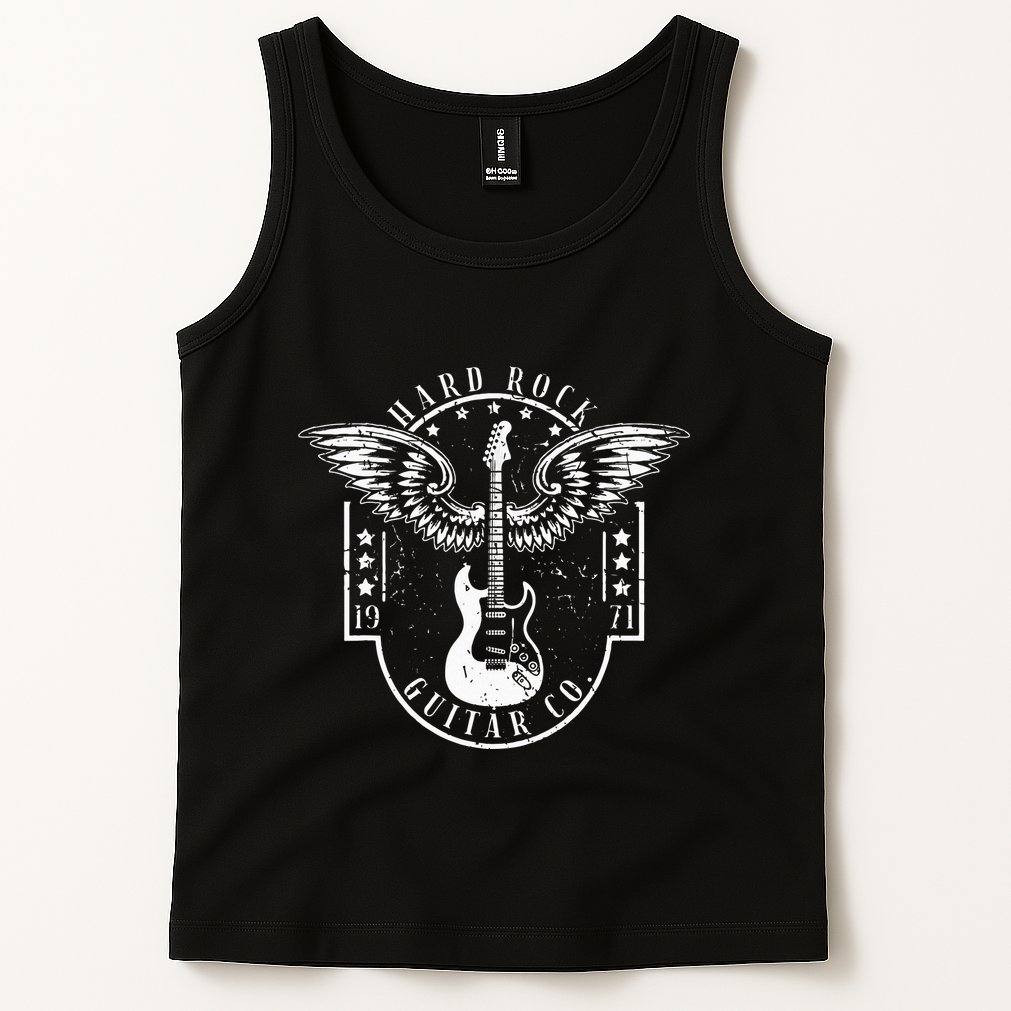 Hard Rock Guitar Co. Guitarist Rock And Roll Rocker Musician Tank Top
