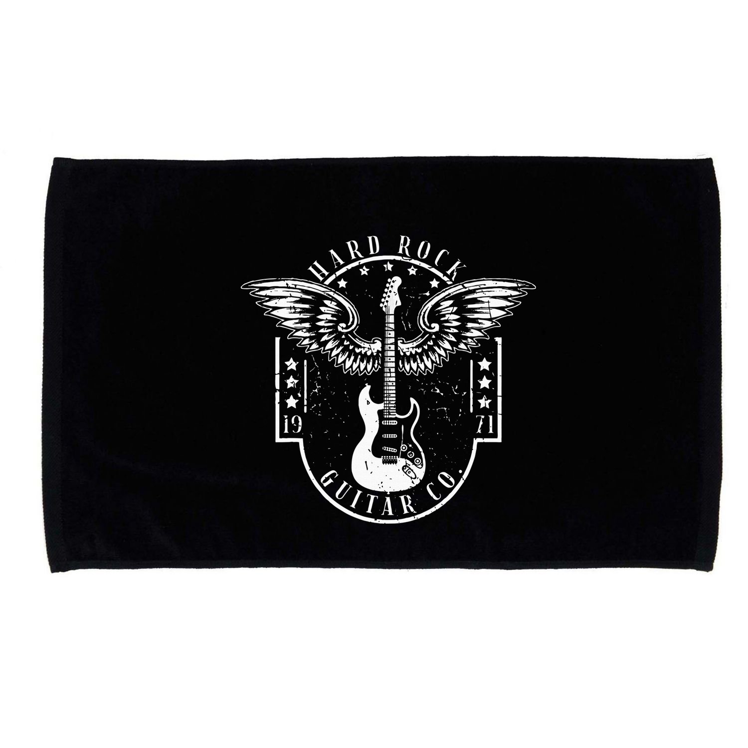 Hard Rock Guitar Co. Guitarist Rock And Roll Rocker Musician Microfiber Hand Towel