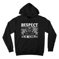 Hot Rod Grandpa Respect The Elders Patriotic Rat Rod Car Hoodie