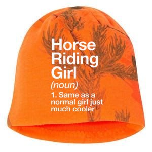 Horse Riding Girl Definition Funny & Sassy Sports Kati - Camo Knit Beanie