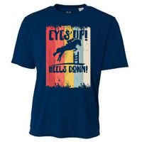 Horse Riding Gift Eyes Up Heels Down Equestrian Sports Cooling Performance Crew T-Shirt