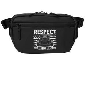 Hot Rod Grandpa Respect The Elders Patriotic Rat Rod Car Crossbody Pack