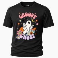 Halloween Retro Groovy Funny Boo Ghost Spooky Cool Vibes Gift Performance Shirt
