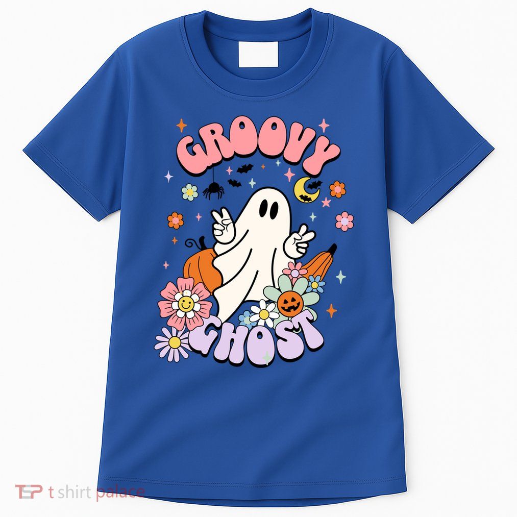 Halloween Retro Groovy Funny Boo Ghost Spooky Cool Vibes Gift Tall T-Shirt
