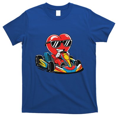 Heart Racing Go Kart Heart Valentines Day T-Shirt