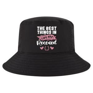 Horse Rescue Gift Pink Horseshoe Design Horseback Riding Great Gift Cool Comfort Performance Bucket Hat