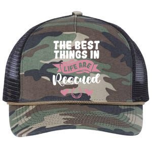 Horse Rescue Gift Pink Horseshoe Design Horseback Riding Great Gift Retro Rope Trucker Hat Cap