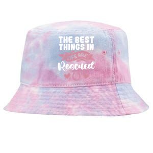 Horse Rescue Gift Pink Horseshoe Design Horseback Riding Great Gift Tie-Dyed Bucket Hat