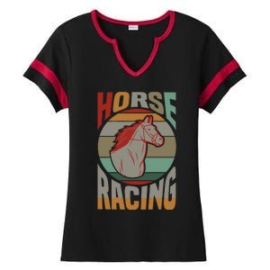 Horse Racing Ladies Halftime Notch Neck Tee