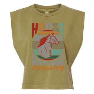 Horse Racing Garment-Dyed Women's Muscle Tee