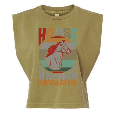 Horse Racing Garment-Dyed Women's Muscle Tee