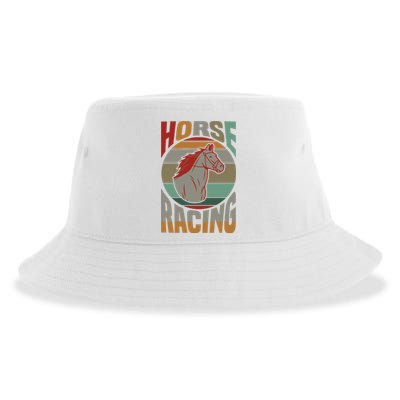 Horse Racing Sustainable Bucket Hat