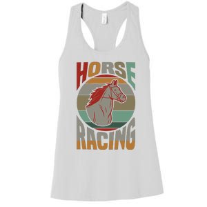 Horse Racing Women's Racerback Tank