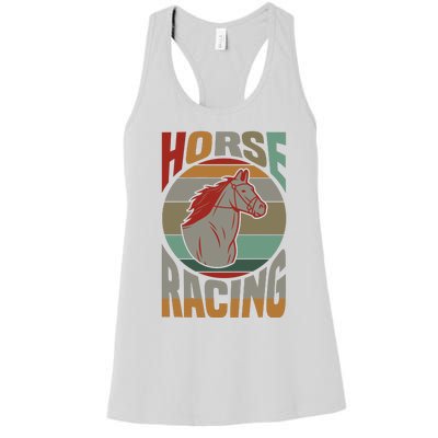 Horse Racing Women's Racerback Tank