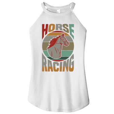 Horse Racing Women's Perfect Tri Rocker Tank