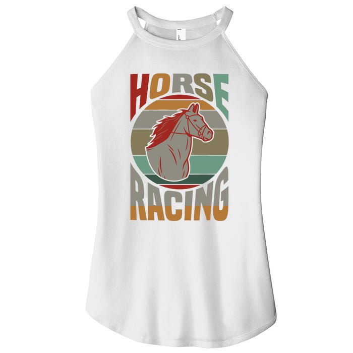 Horse Racing Women's Perfect Tri Rocker Tank