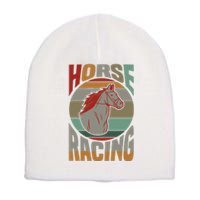 Horse Racing Short Acrylic Beanie