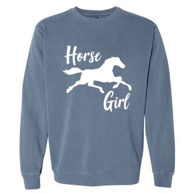 Horseback Riding Horse Gift Garment-Dyed Sweatshirt