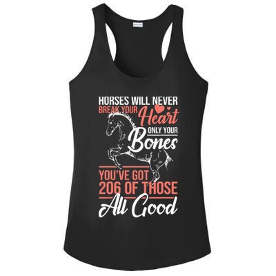 Horse Rider Horses Will Never Break Your Heart Horse Ladies PosiCharge Competitor Racerback Tank