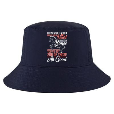 Horse Rider Horses Will Never Break Your Heart Horse Cool Comfort Performance Bucket Hat