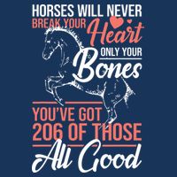 Horse Rider Horses Will Never Break Your Heart Horse Zip Tote Bag