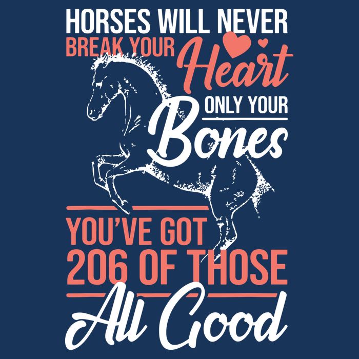 Horse Rider Horses Will Never Break Your Heart Horse Zip Tote Bag