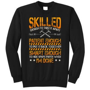 Handyman Repairman Handworker Builder Handyperson Fixer Tall Sweatshirt