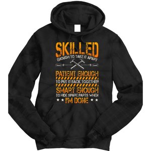 Handyman Repairman Handworker Builder Handyperson Fixer Tie Dye Hoodie