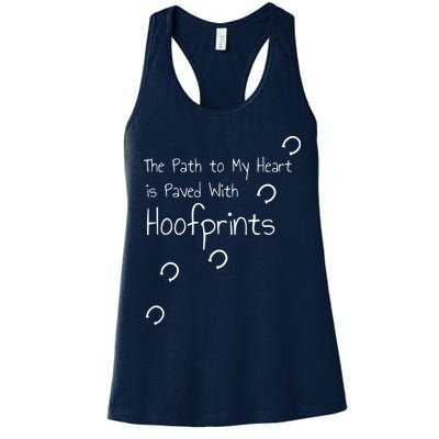 HORSE RIDING Horseshoe Hoofprints Jersey Nice Gift Womens Tank Top