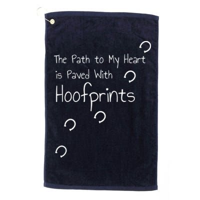HORSE RIDING Horseshoe Hoofprints Jersey Nice Gift Golf Towel
