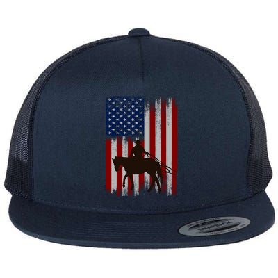 Horse Riding Flat Bill Trucker Hat