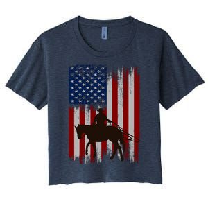 Horse Riding Women's Crop Top Tee