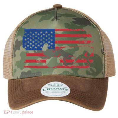 Horse Racing Harness Racing USA Flag Trotter Pacer Legacy Tie Dye Trucker Hat