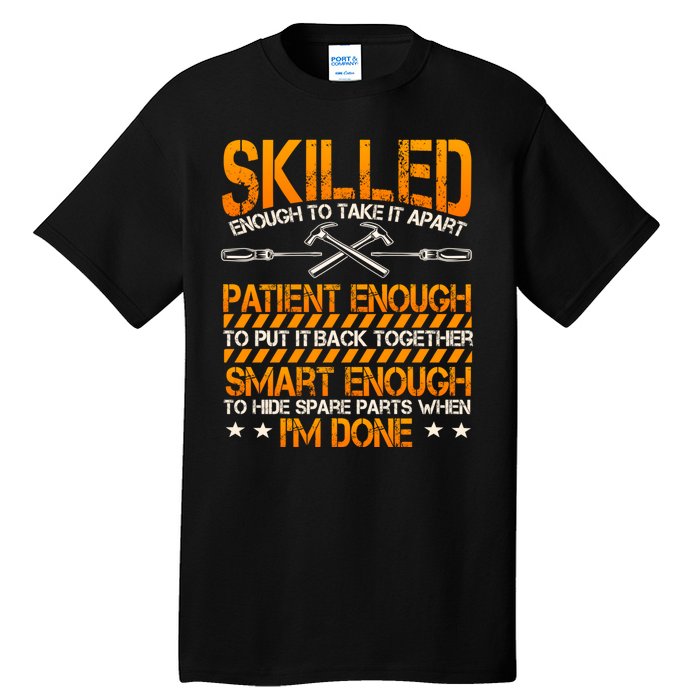 Handyman Repairman Handworker Builder Handyperson Fixer Tall T-Shirt