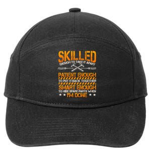 Handyman Repairman Handworker Builder Handyperson Fixer 7-Panel Snapback Hat