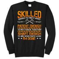 Handyman Repairman Handworker Builder Handyperson Fixer Tall Sweatshirt