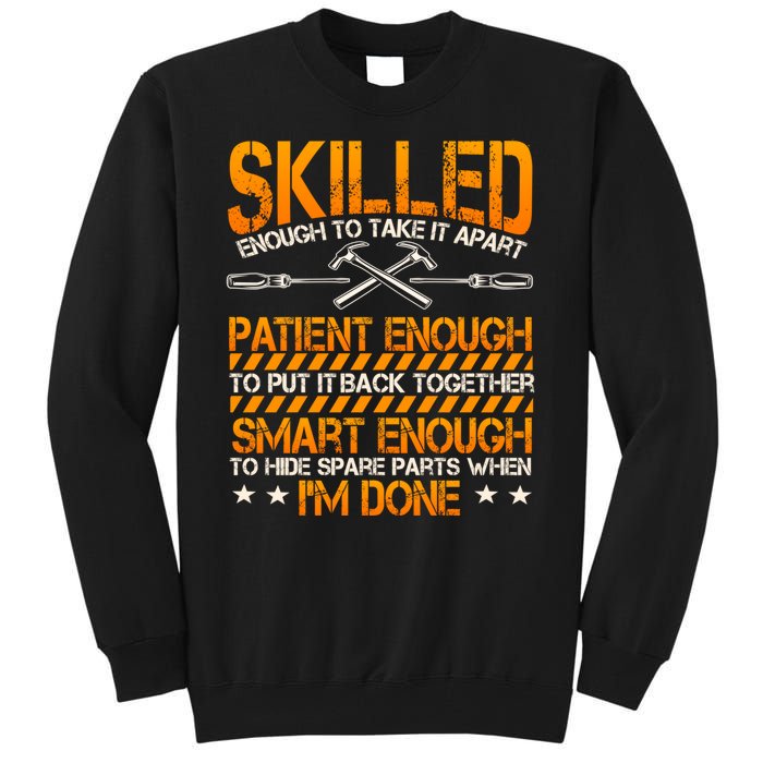 Handyman Repairman Handworker Builder Handyperson Fixer Tall Sweatshirt