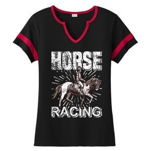 Horse Racing Ladies Halftime Notch Neck Tee