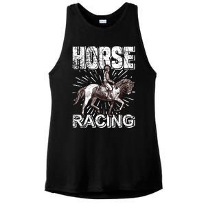 Horse Racing Ladies PosiCharge Tri-Blend Wicking Tank