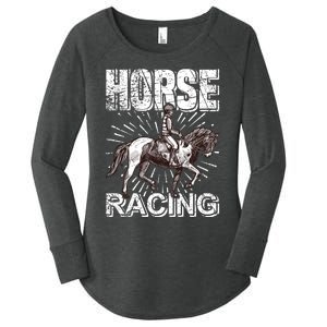 Horse Racing Women's Perfect Tri Tunic Long Sleeve Shirt