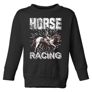 Horse Racing Toddler Sweatshirt