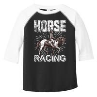 Horse Racing Toddler Fine Jersey T-Shirt