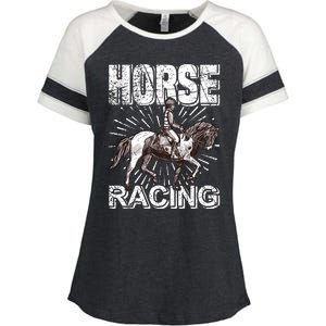 Horse Racing Enza Ladies Jersey Colorblock Tee