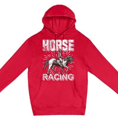 Horse Racing Premium Pullover Hoodie