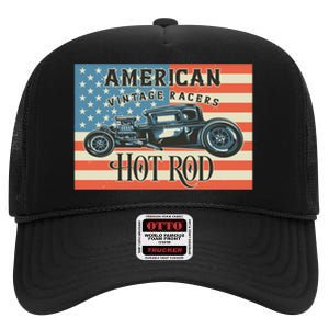 Hot Rod High Crown Mesh Back Trucker Hat