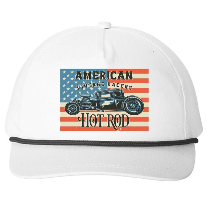 Hot Rod Snapback Five-Panel Rope Hat