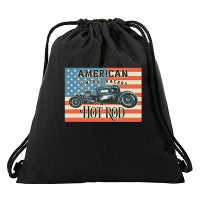 Hot Rod Drawstring Bag