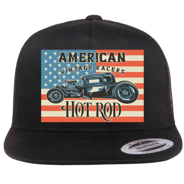 Hot Rod Flat Bill Trucker Hat