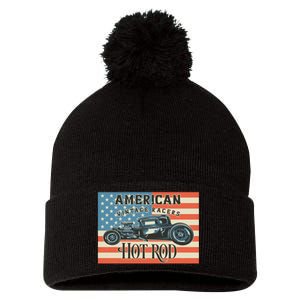 Hot Rod Pom Pom 12in Knit Beanie